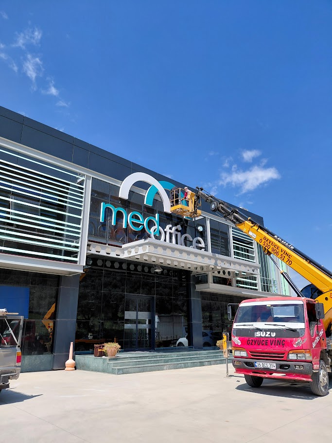 medoffice alüminyum kutu harf.